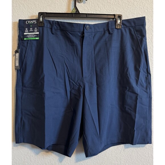 Chaps Golf Shorts Men's 42 Navy‎ Blue Slim Fit 9" Inseam Stretch Breathable - Picture 1 of 5